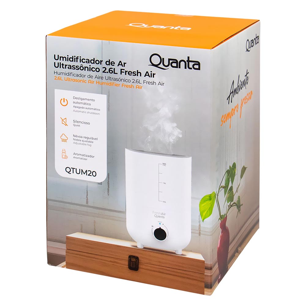 Umidificador Quanta QTUM20 Ultrassonico 2.6L - Branco