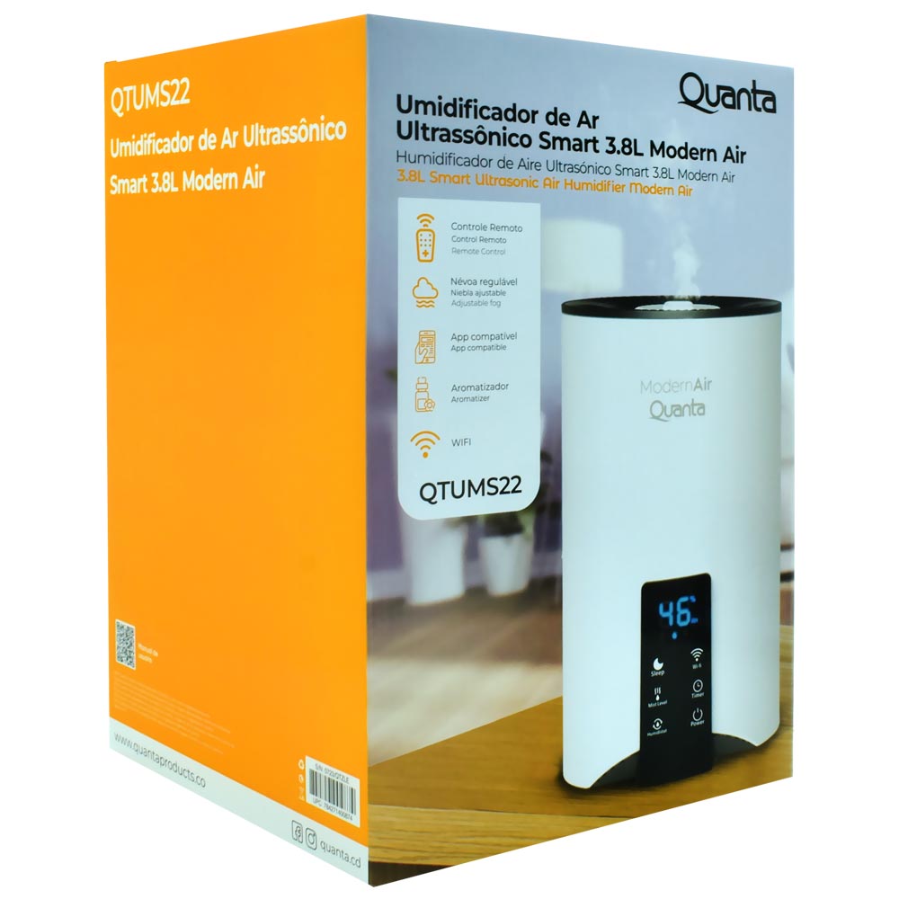Umidificador Quanta QTUMS22 Ultrassonico 3.8L - Branco