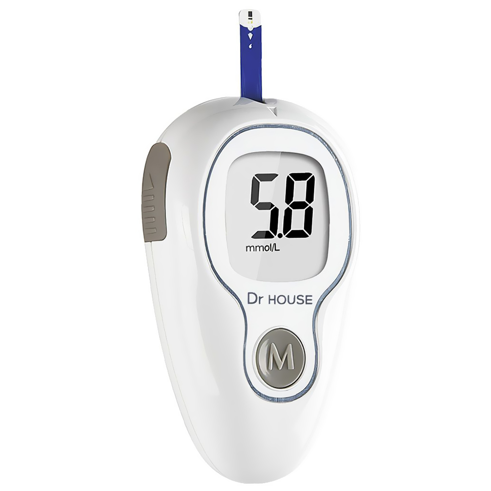 MEDIDOR DE GLICOSE DR HOUSE G-425-3 KIT 25AG/25TI BRANCO