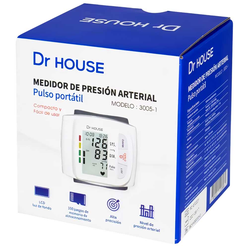 Medidor de Pressão Dr House 3005-1 Pulso - Branco