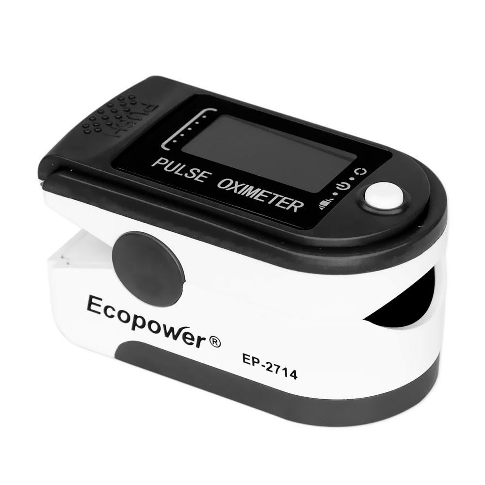 Oxímetro de Pulso Ecopower EP-2714 - Branco / Preto