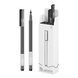 Caneta Xiaomi Mi High Capacity Gel Pen MJZXB02WCHW- Preto (10 Peças)