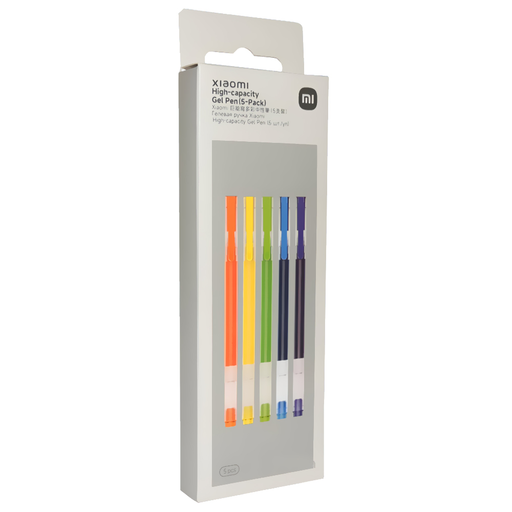Caneta Xiaomi Mi High Capacity Gel Pen MJZXB03WCHW - Kit com 5