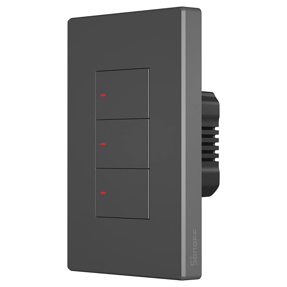 Interruptor Sonoff M5-3C-120 Wifi / Smart / Alexa / Ok Google - Cinza