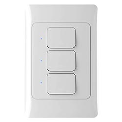 Interruptor Sonoff Nexxt NHE-T100 3-Circuit Light Wifi / Smart / Alexa / Ok Google - Branco