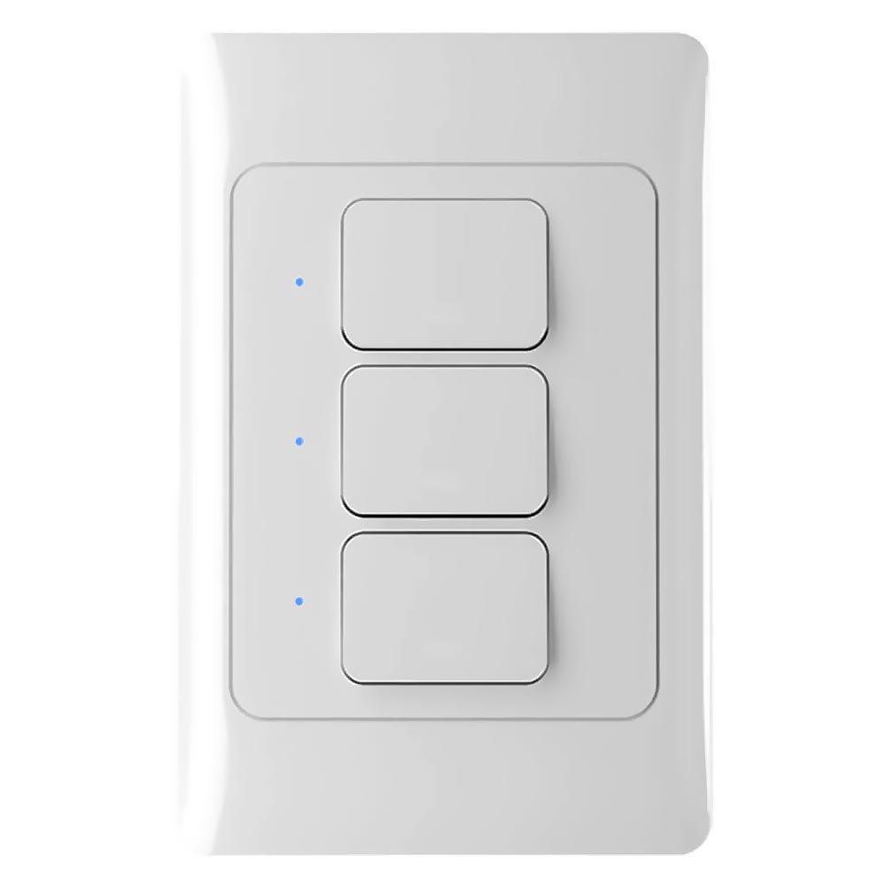 Interruptor Sonoff Nexxt NHE-T100 3-Circuit Light Wifi / Smart / Alexa / Ok Google - Branco