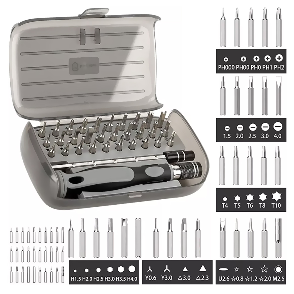 Kit de Ferramentas Satellite A-KS32 Precision Screwdriver Set - Transparente / Cinza