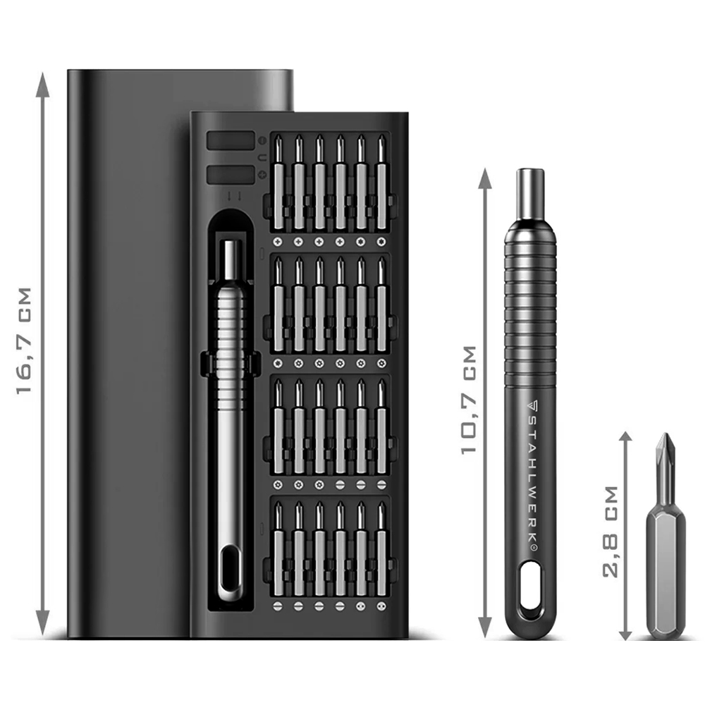 Kit de Ferramentas Satellite A-KS511 Precision Screwdriver Set - Preto