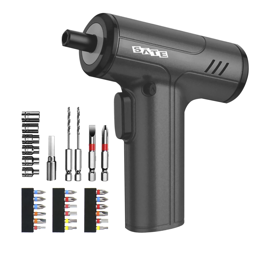 Parafusadeira Sem Fio Satellite A-KS29 Kit Recerrgavel - Preto