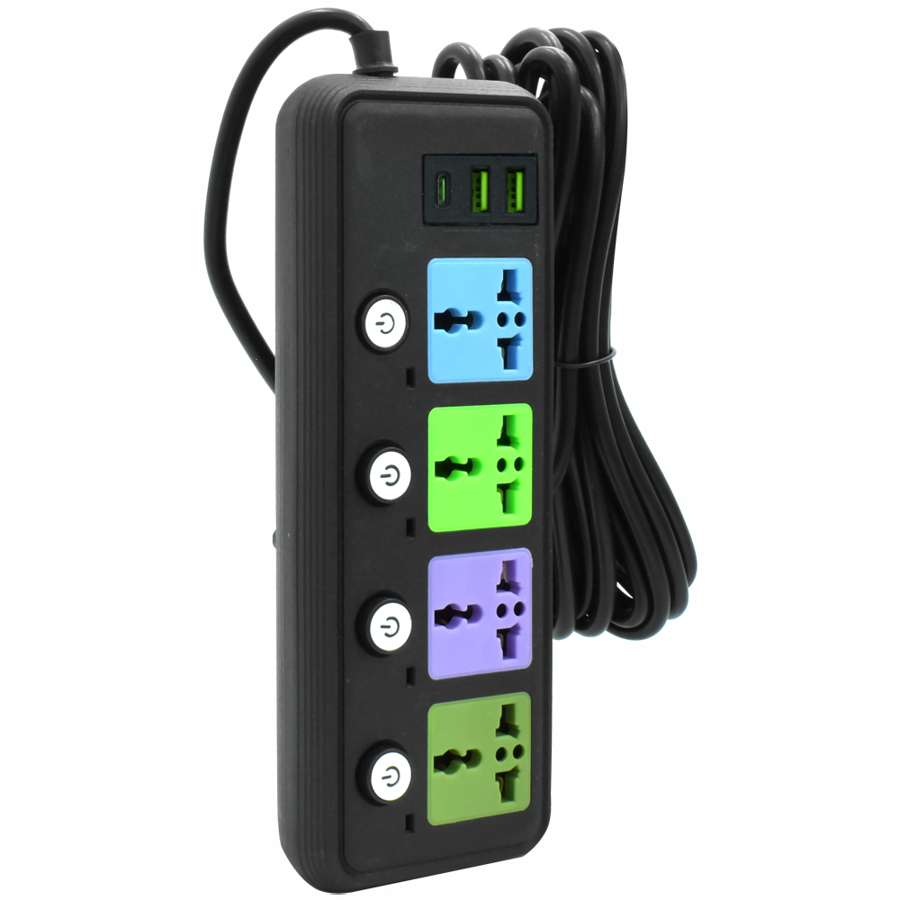 Filtro de Linha Satellite A-R342U 4 Tomadas / 2 USB / USB-C / 2M