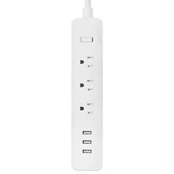 Filtro de Linha Xiaomi XMYCX01QM 3 Tomadas / 3 USB - Branco