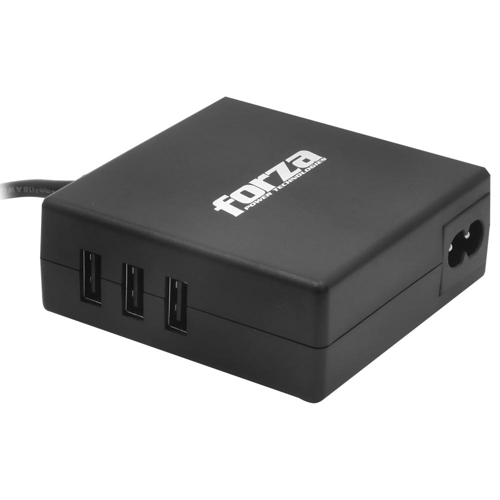 Fonte Universal para Notebook Forza FNA-790 3 USB / 90W / Bivolt - Preto