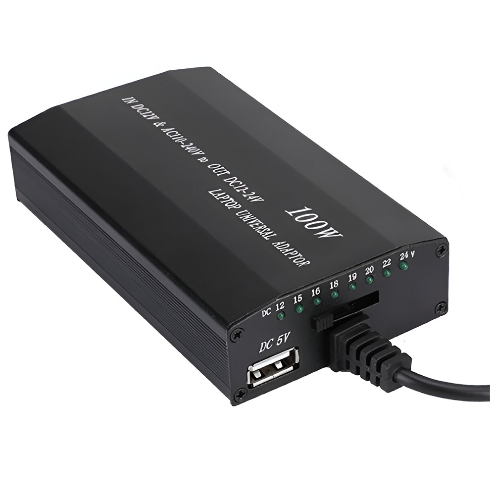 Fonte Universal para Notebook Microfins HR1009 100W / 110-202V - Preto