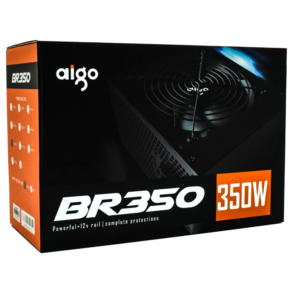 Fonte de Alimentação Aigo BR350 Real 350W ATX / Não Modular