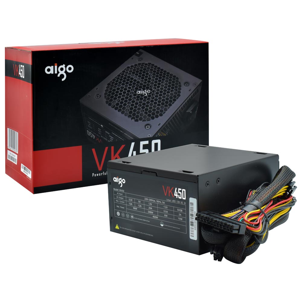 Fonte de Alimentação Aigo VK450 450W ATX / Não Modular