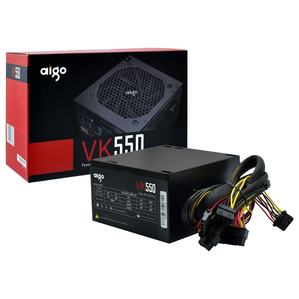 Fonte de Alimentação Aigo VK550 550W ATX / Não Modular