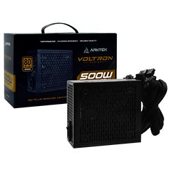 Fonte de Alimentação Arktek Voltron AK-ATX500WB 500W ATX / Não Modular / 80 Plus Bronze