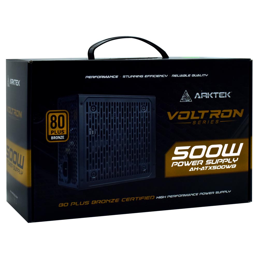 Fonte de Alimentação Arktek Voltron AK-ATX500WB 500W ATX / Não Modular / 80 Plus Bronze