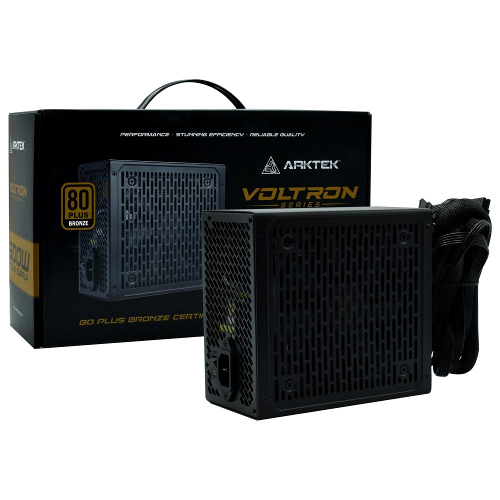 Fonte de Alimentação Arktek Voltron AK-ATX600WB 600W ATX / Não Modular / 80 Plus Bronze