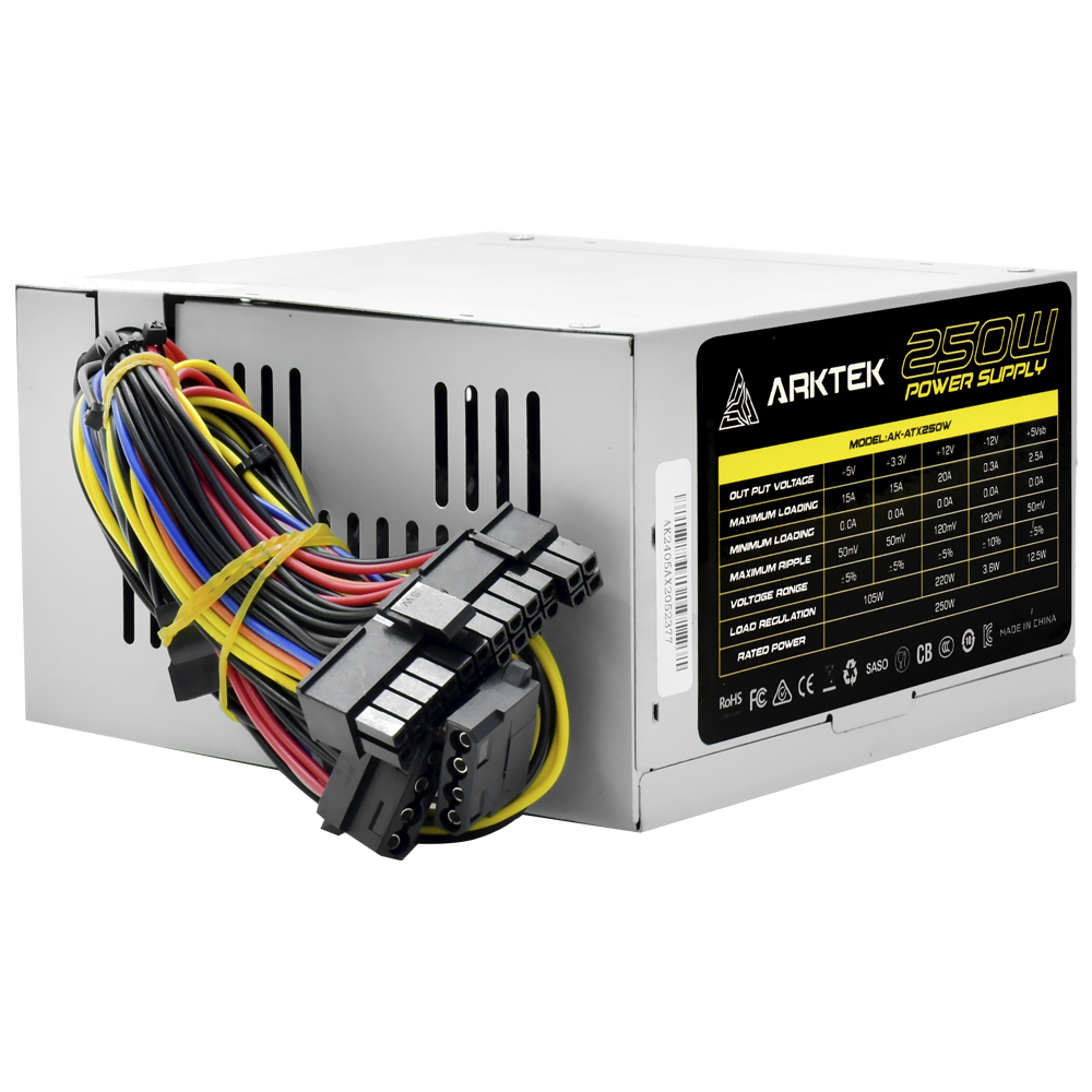 Fonte de Alimentação Artek AK-ATX250W ESX Series 250W ATX / Não Modular