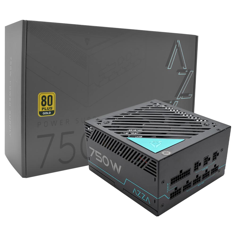 Fonte de Alimentação AZZA PSAZ-750G 750W ATX / Modular / 80 Plus Gold