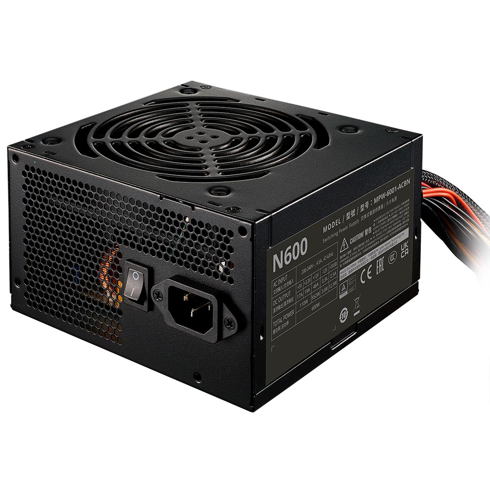 Fonte de Alimentação Cooler Master Elite Nex N600 600W ATX / Não Modular - MPW-6001-ACAN-BUS