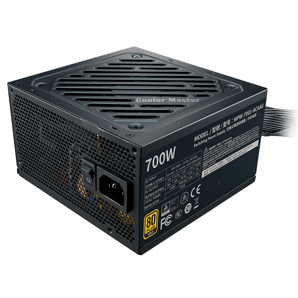 Fonte de Alimentação Cooler Master G700 Gold 700W ATX / Não Modular / 80 Plus Gold - MPW-7001-ACAAG-U2