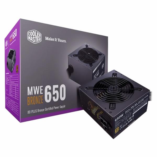 Fonte de Alimentação Cooler Master MWE 650W ATX / Não Modular / 80 Plus Bronze - MPE-6501-ACAAB-US 