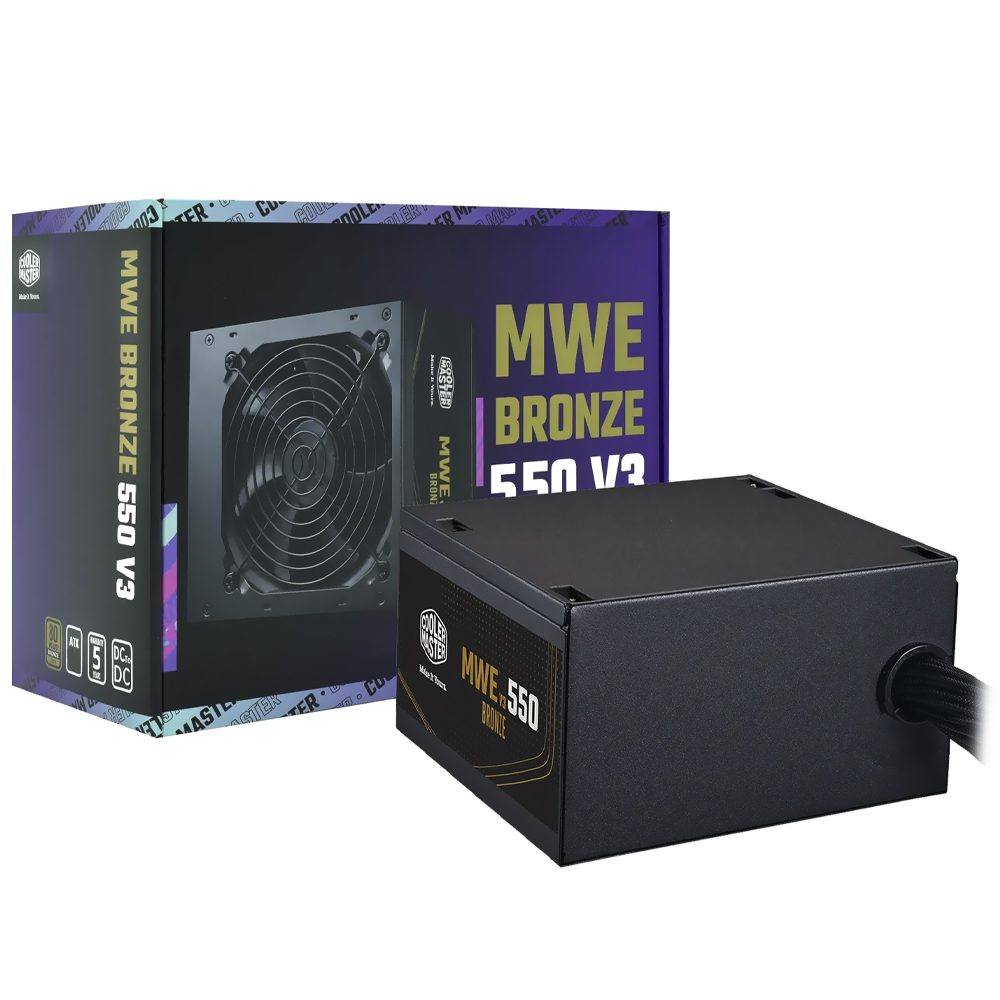 Fonte de Alimentacao Cooler Master MWE Bronze 550 V3 550W / Nao Modular / 80 Plus Bronze