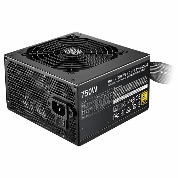 Fonte de Alimentação Cooler Master MWE V2 750W ATX /  Não Modular / 80 Plus Gold - MPE-7501-ACAAG-U2