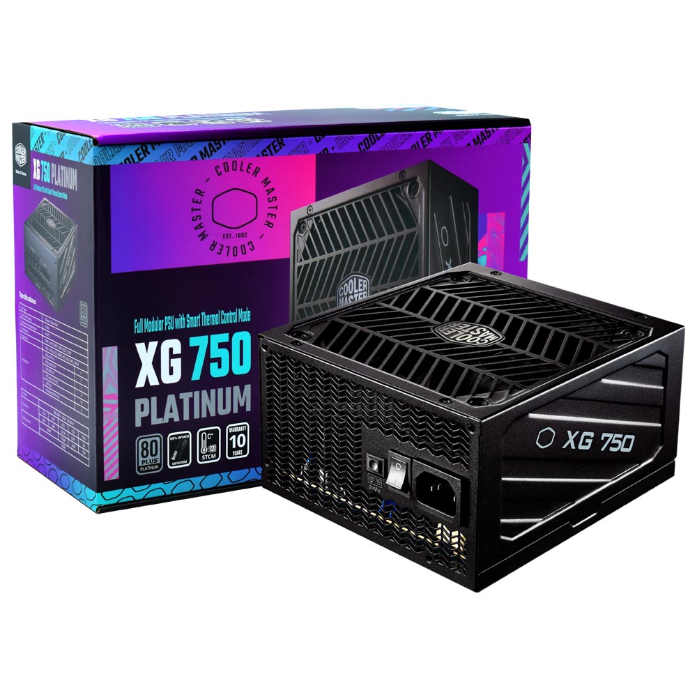 Fonte de Alimentação Cooler Master XG750 Platinum 750W / Modular / 80 Plus Platinum - MPG-7501-AFBAP-WO