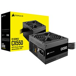 Fonte de Alimentação Corsair CX550 550W ATX / Não Modular / 80 Plus Bronze - CP-9020277-BR