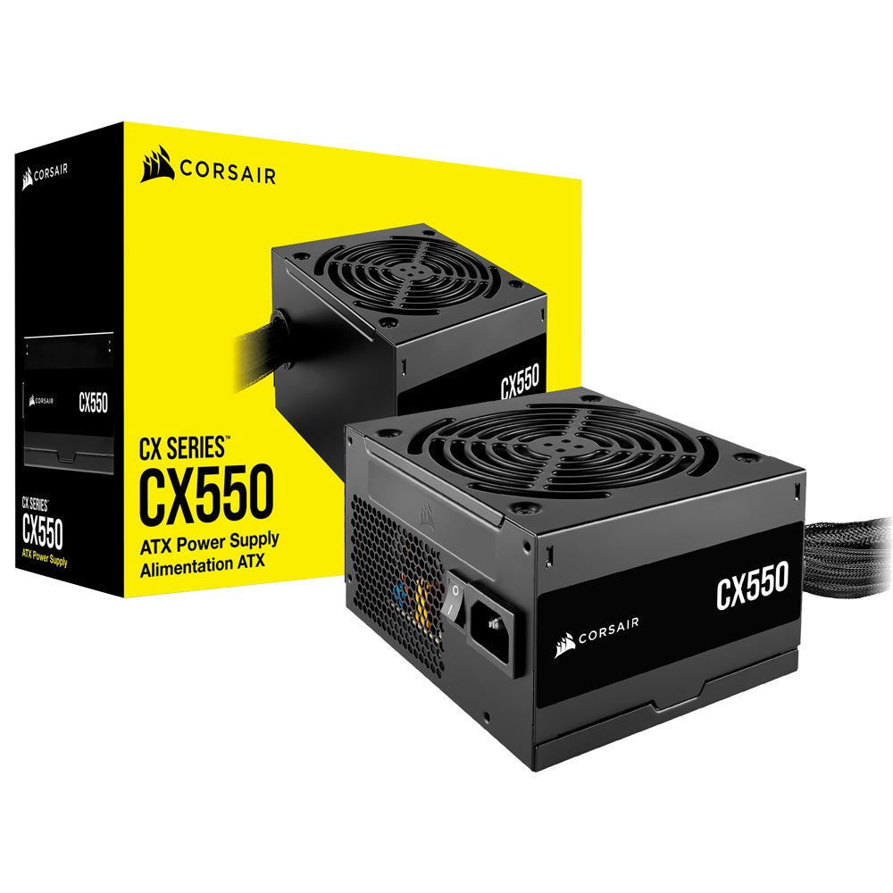 Fonte de Alimentação Corsair CX550 550W ATX / Não Modular / 80 Plus Bronze - CP-9020277-NA