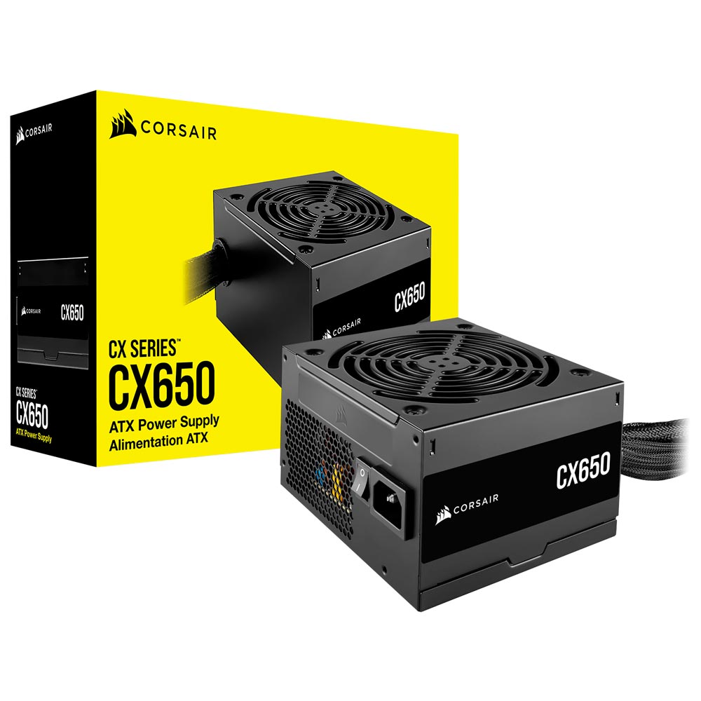 Fonte de Alimentação Corsair CX650 650W ATX / Não Modular / 80 Plus Bronze - CP-9020278-BR