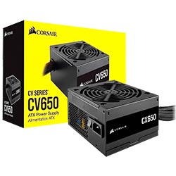 Fonte de Alimentação Corsair CX650 650W ATX / Não Modular / 80 Plus Bronze - CP-9020278-NA