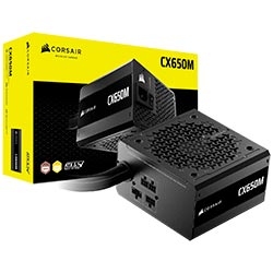 Fonte de Alimentação Corsair CX650M 650W ATX / Semi Modular / Cybenetics Bronze - CP-9020310-BR