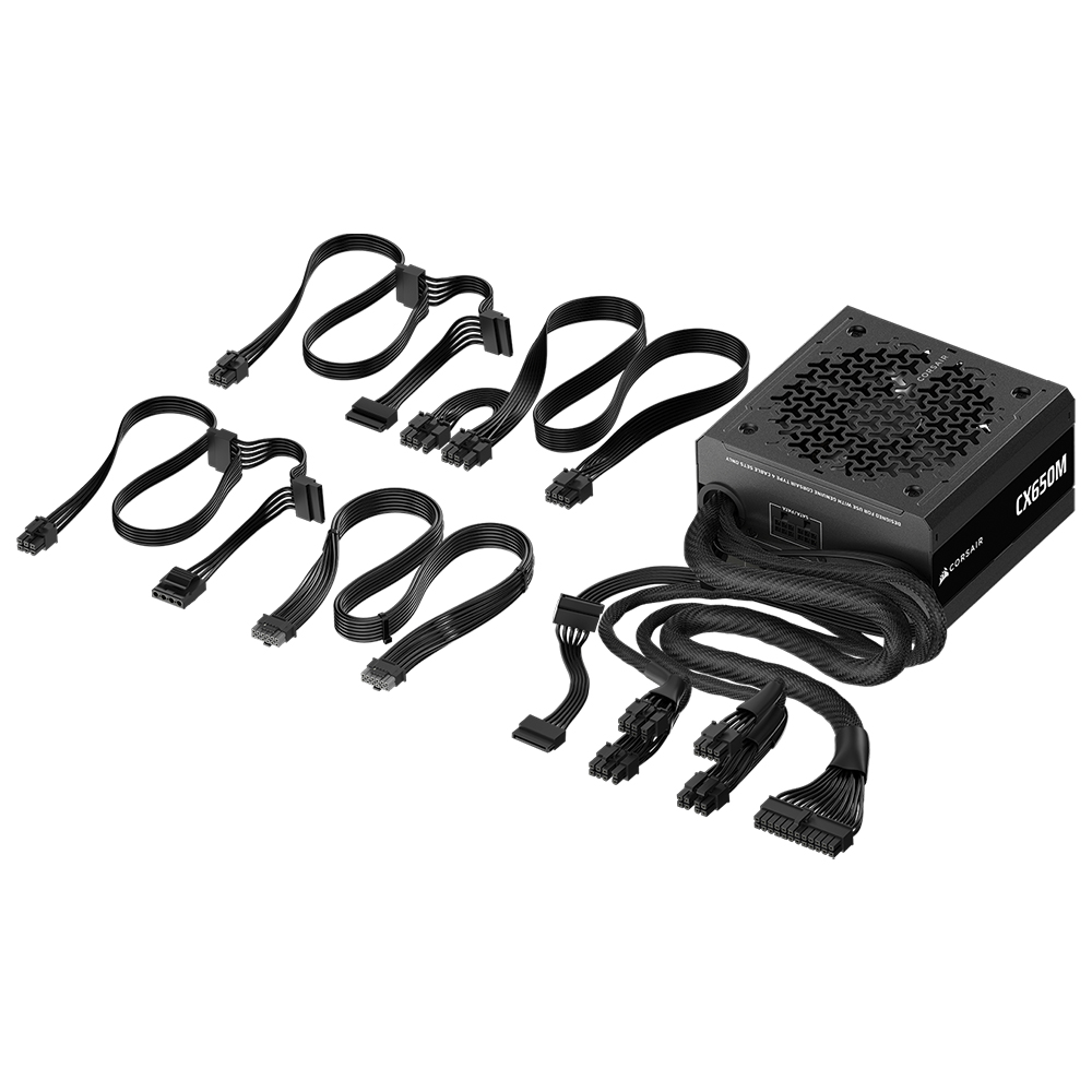 Fonte de Alimentação Corsair CX650M 650W ATX / Semi Modular / Cybenetics Bronze - CP-9020310-BR