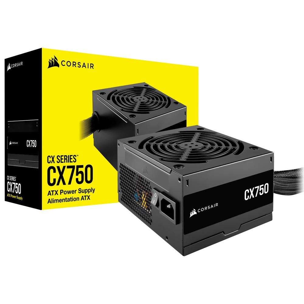 Fonte de Alimentação Corsair CX750 750W ATX / Não Modular / 80 Plus Bronze - CP-9020279-NA