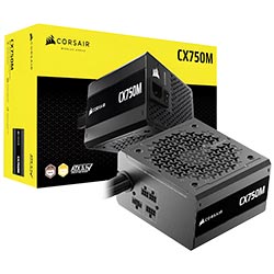 Fonte de Alimentação Corsair CX750M 750W ATX / Semi Modular / Cybenetics Bronze - CP-9020311-BR