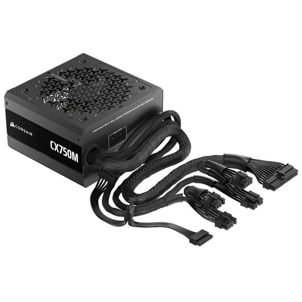 Fonte de Alimentação Corsair CX750M 750W ATX / Semi Modular / Cybenetics Bronze - CP-9020311-BR