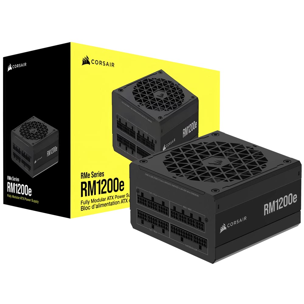 Fonte de Alimentação Corsair RM1200E 1200W ATX / Modular / Cybenetics Platinum - CP-9020258-BR