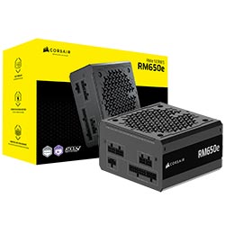 Fonte de Alimentação Corsair RM650E 650W ATX 3.1 / Modular / Cybenetics Platinum / Bivolt - CP-9020302-NA