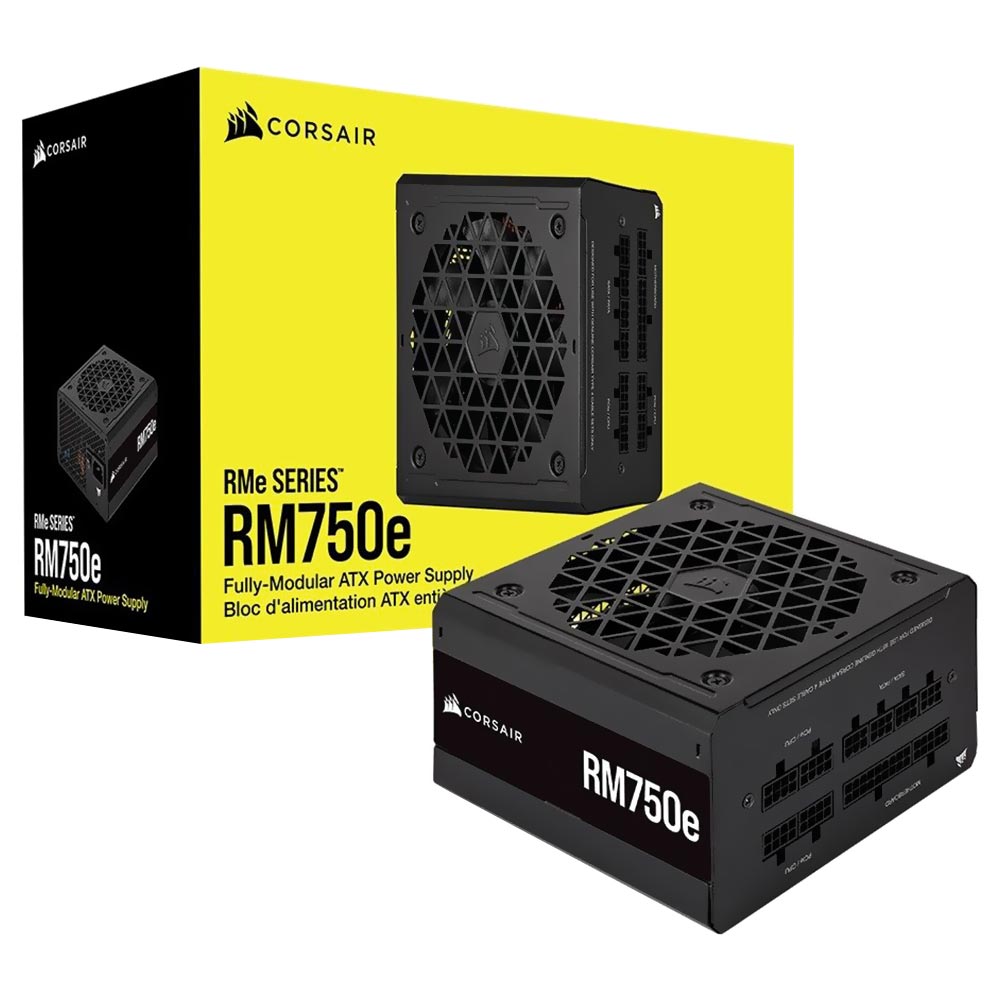 Fonte de Alimentação Corsair RM750E 750W ATX / Modular / 80 Plus Gold - CP-9020262-BR