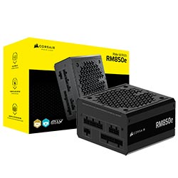 Fonte de Alimentação Corsair RM850E 850W ATX 3.1 / Modular / Cybenetics Gold / Bivolt - CP-9020296-NA