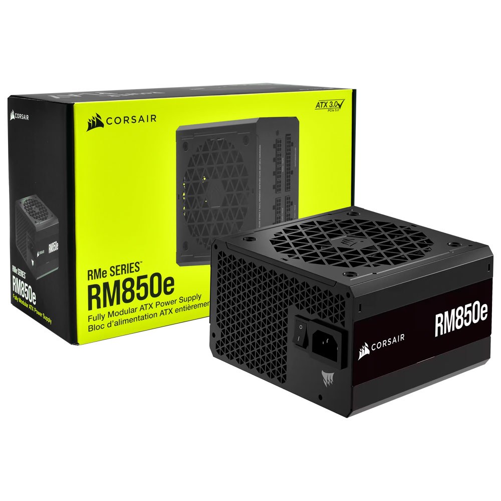 Fonte de Alimentação Corsair RM850E 850W ATX / Modular / 80 Plus Gold - CP-9020263-BR