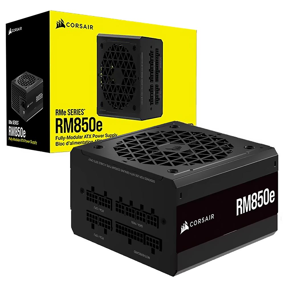 Fonte de Alimentação Corsair RM850E 850W ATX / Modular / 80 Plus Gold - CP-9020263-NA