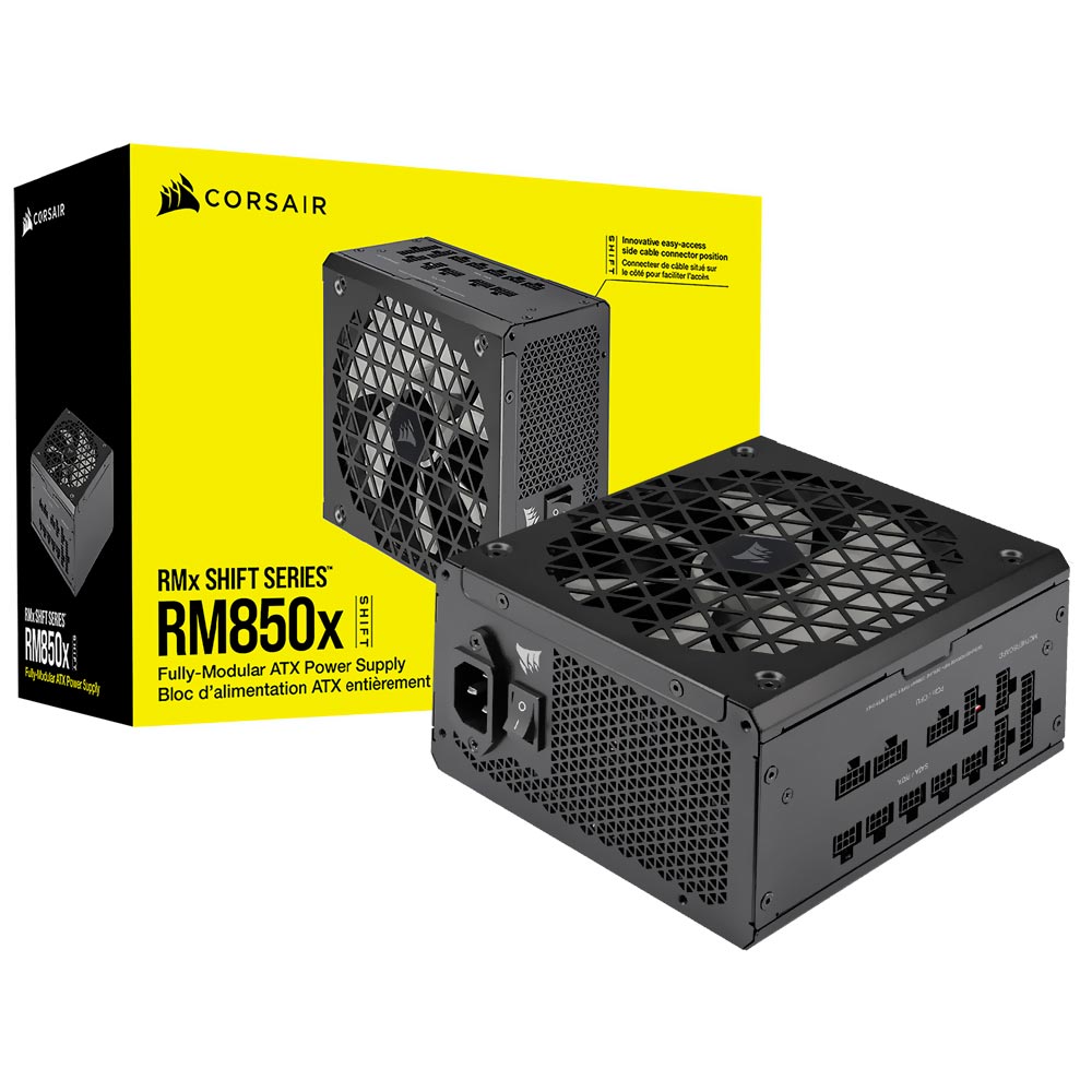 Fonte de Alimentação Corsair RM850X Shift 850W ATX / Modular / 80 Plus Gold - CP-9020252-BR