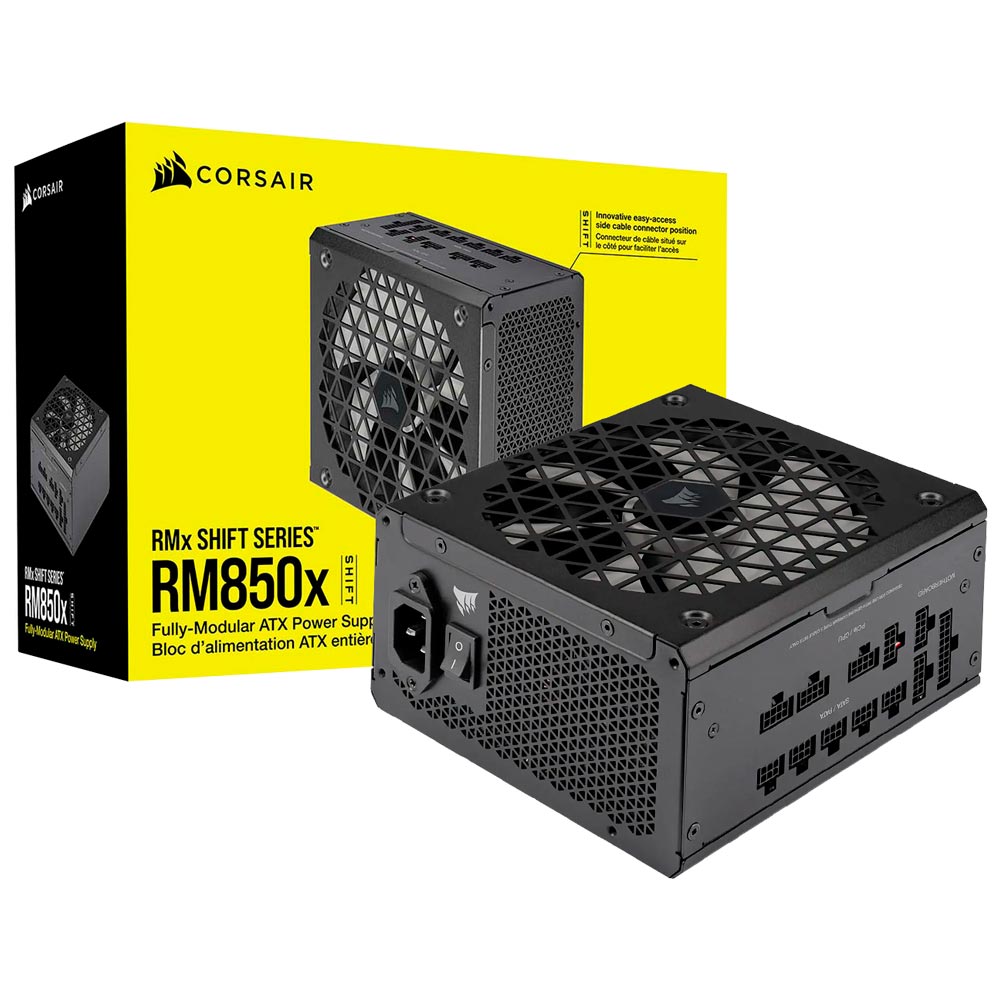 Fonte de Alimentação Corsair RM850X Shift 850W ATX / Modular / 80 Plus Gold - CP-9020252-NA