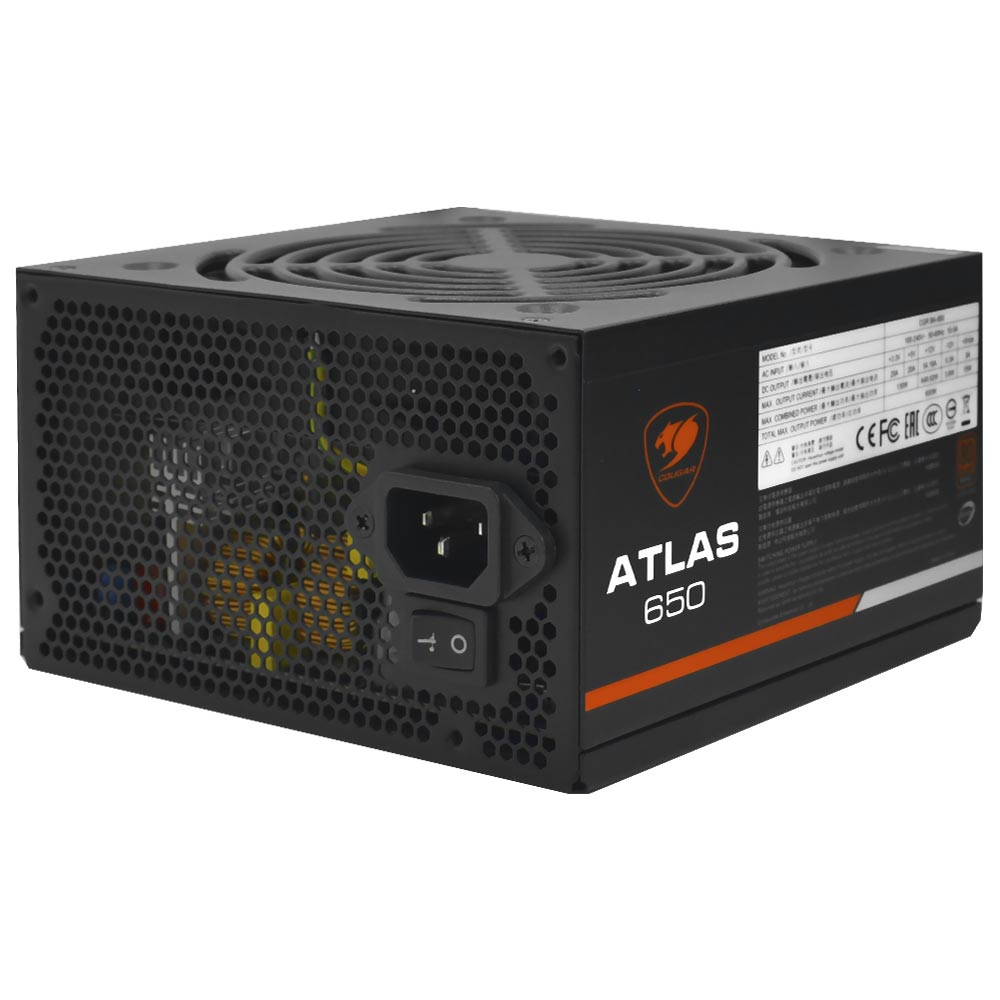 Fonte de Alimentação Cougar Atlas CGR 650W ATX / Não Modular / 80 Plus Bronze