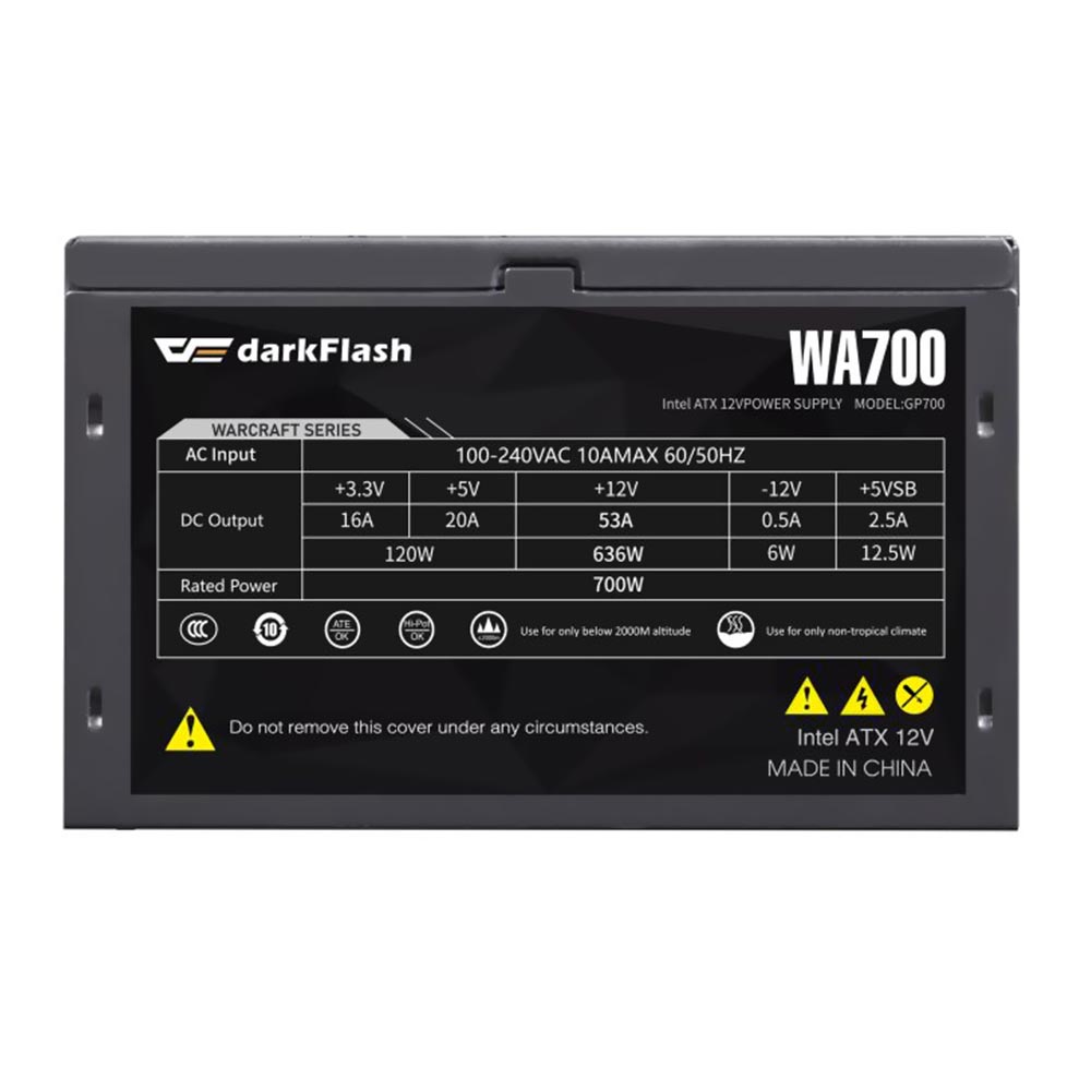 Fonte de Alimentação darkFlash WA700 Warcraft Series 700W ATX / Não Modular